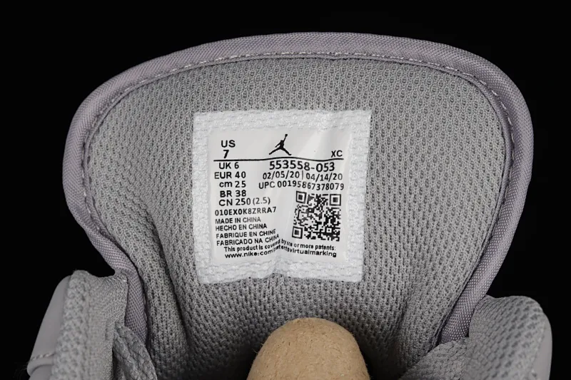 All categories Air Jordan Jordan series basketball shoes Air Jordan 1 Low Air Jordan 1 Low "Vintage Grey" AJ Joe 1 white gray 553558-053
